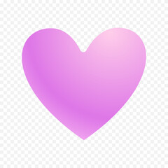 Doodle hand drawn heart drawing on white background