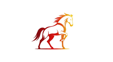 Dynamic Action of a Graceful Horse in Motion, Vibrant Illustration, Artistic Style, Captivating Design