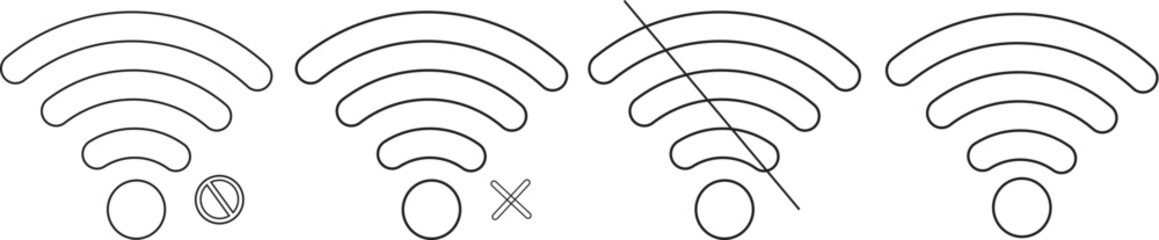 Set of WIFI Icon.