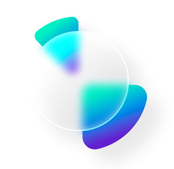 Abstract Teal Purple Gradient Background: Modern, Sleek, and Futuristic Design Element