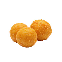 Golden Fried Mochi Balls Closeup Shot