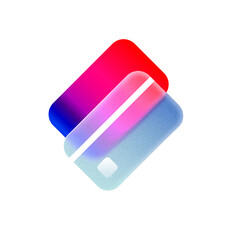 Abstract Gradient Credit Cards: Modern Fintech Payment Concept Illustration