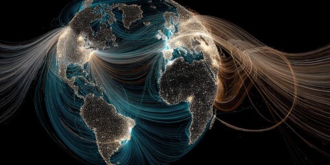 Global connections digital art