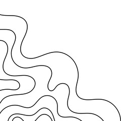 Topographic Line Corner