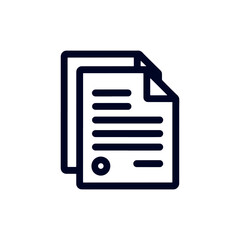 Fototapeta premium Document Icons Presenting Files and Paperwork Symbolizing Business Documents or Important Forms in a Minimalist and Modern Design