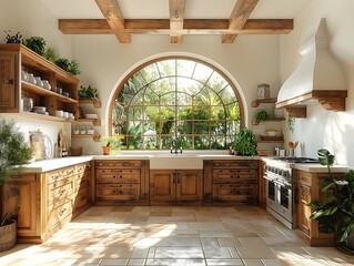 modern kitchen interior