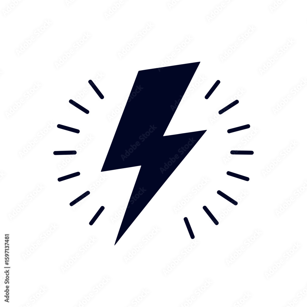 Poster electrifying energy a symbol of power and innovation shining with radiating force and technological 