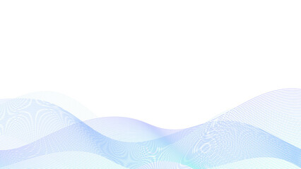 透明感のあるカラフルなウェーブ背景