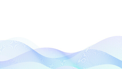 透明感のあるカラフルなウェーブ背景