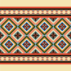 Ikat fabric abstract symbol aztec illustration geometric shape ethic nature indigenous tribal work background backdrop wallpaper print textile clothing fashion decoration.