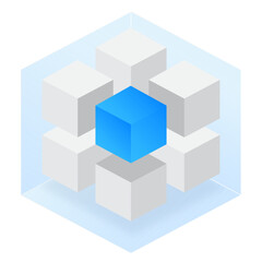 3D Box Rectangle Glassmorphism UI Icon Sign and Symbol Design Illustrator Png Svg	
