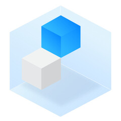 3D Box Rectangle Glassmorphism UI Icon Sign and Symbol Design Illustrator Png Svg	
