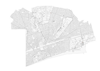 Lomé City and Regional Highway Network Map
