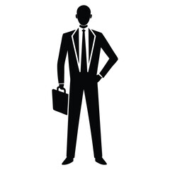 business symbol white man