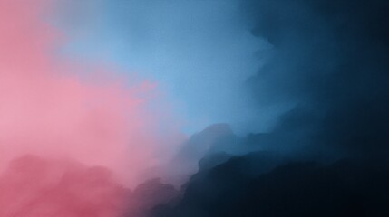 Fototapeta premium soft abstract cloud texture in pink and blue tones for cinematic overlays and b-roll design use