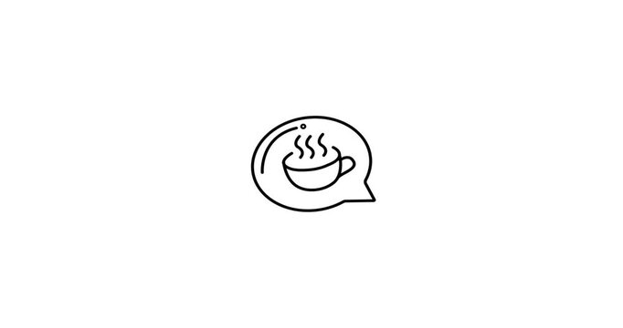 Animated icon of a dialog box, representing communication, messaging, notifications, and user interaction. Perfect for UI/UX design, apps, software interfaces, chat systems, and web development visual