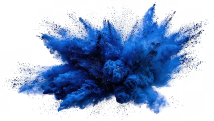 Exploding blue powder cloud (1)