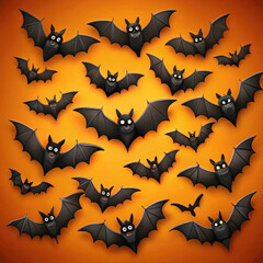 halloween pumpkin bat