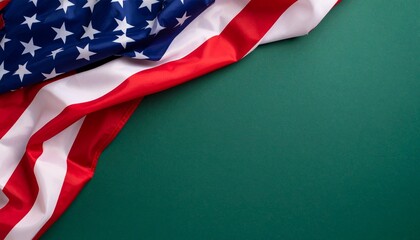 american flag on a blue background