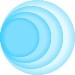 Gradient diagram with concentric circles, ideal for slide designs, presentation visuals, step-by-step infographics. Works well on both light and dark backgrounds, enhancing clarity and structure.