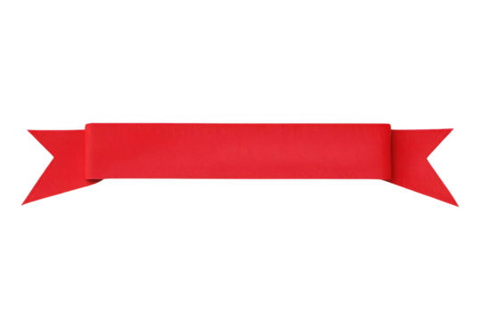 Visualize Red Ribbon Banner for Elegant Decor and Graphic Design