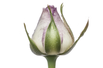 Blooming Bud Adorned With Droplets, Awakening Nature's Beauty And Refreshing Spring