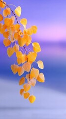 Golden Aspen Leaves Trembling at Twilight
