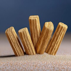 Golden Weathered Driftwood in Sand