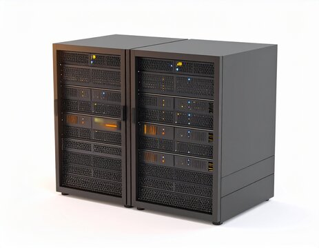 Data server rack computer network infrastructure
