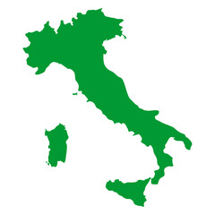 map of Italy land