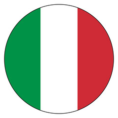 flag of Italy circle