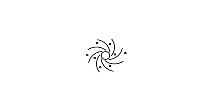 Animated icon of a black hole, symbolizing gravitational phenomena, deep space, and astrophysics concepts. Ideal for use in science content, space documentaries, educational materials, and sci-fi anim