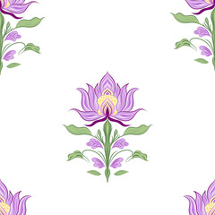 Elegant pink and white floral vector illustration perfect for spring and summer designs, showcasing nature's beautiful blossoms and delicate leaves