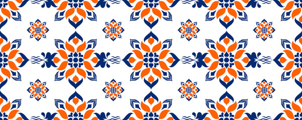 Colorful floral vector seamless pattern with abstract lines, hearts, and flower elements, perfect for spring and summer vintage design or wallpaper decoration