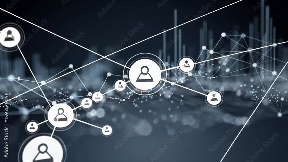 Poster network visualization: global connectivity and data analysis
