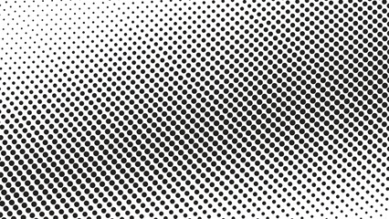 Black and White Halftone Polkadot Abstract Background for Modern Design, Poster, or Web Layout