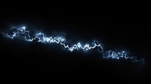 lightning on black
