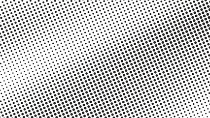 Black and White Halftone Polkadot Abstract Background for Modern Design, Poster, or Web Layout