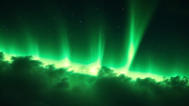aurora over the sea