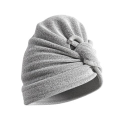 Gray Microfiber Hair Towel Turban for Women - Spa