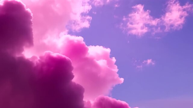 pink clouds in the sky