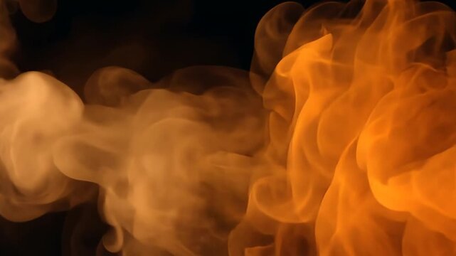 smoke on a black