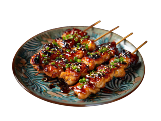 A beautifully yakitori dish