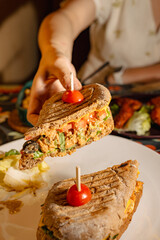 Delicious Sandwiches with Fresh Ingredients and Tasty Fillings
