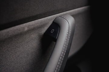 Close-up of Car Seat Adjustment Button
