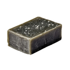 Dark Green Herbal Soap Bar with Sea Salt Crystals