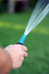 watering the garden