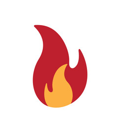 fire  logo icon illustration flat