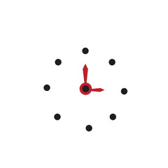 clock logo icon illustration flat