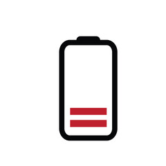 battery logo icon illustration flat